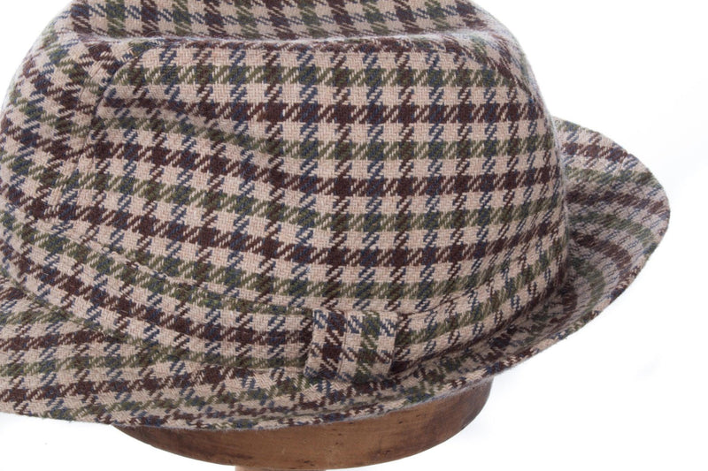 Country Club Mens Trilby Brown and Green Check Size 61-62cm (L) - Ava & Iva