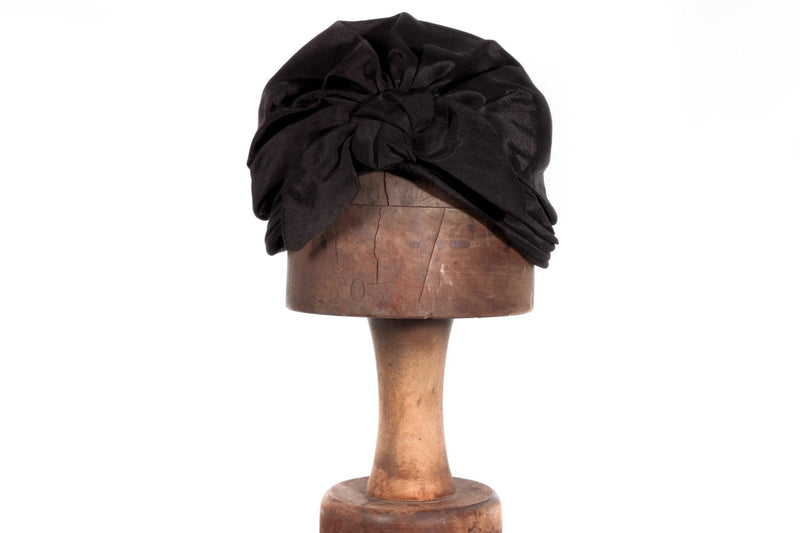 Vintage Brown Turban with Bow. - Ava & Iva