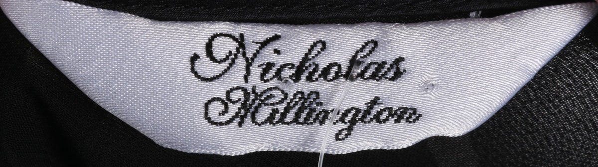 Nicholas Hullington black and white silk dress size 10 - Ava & Iva