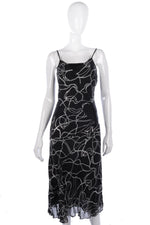 Nicholas Hullington black and white silk dress size 10 - Ava & Iva