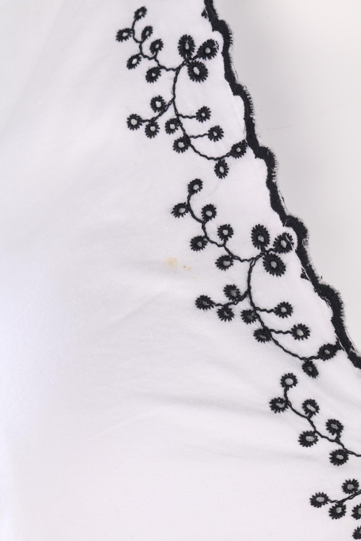 Signature Lovely white halter neck dress with embroidery size 10/12 - Ava & Iva