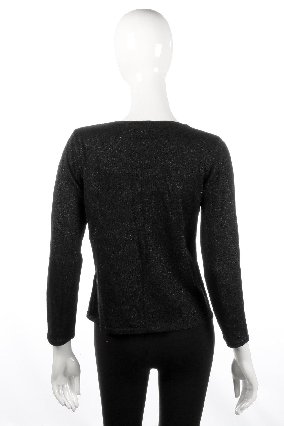 Austin Reed black sparkly jumper size 12 back