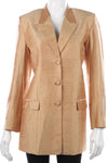 Gold raw silk jacket, size M - Ava & Iva