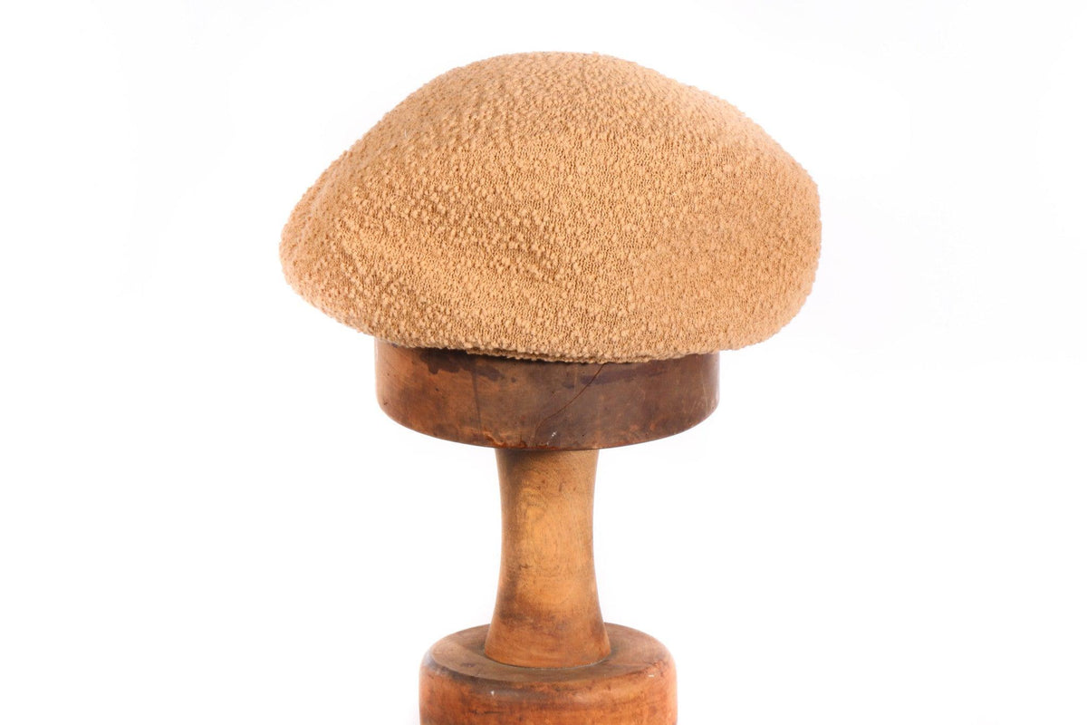Kangol Vintage Beret Textured Coffee Colour 54cm - Ava & Iva
