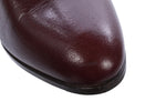 Celine Ankle Boots Burgundy Leather Size 37 1/2 - Ava & Iva