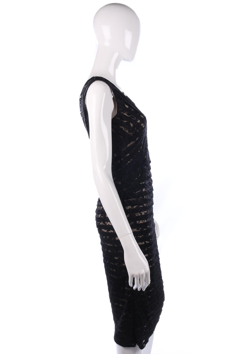 Mint Velvet Black Lace Cocktail Dress Size 10 - Ava & Iva