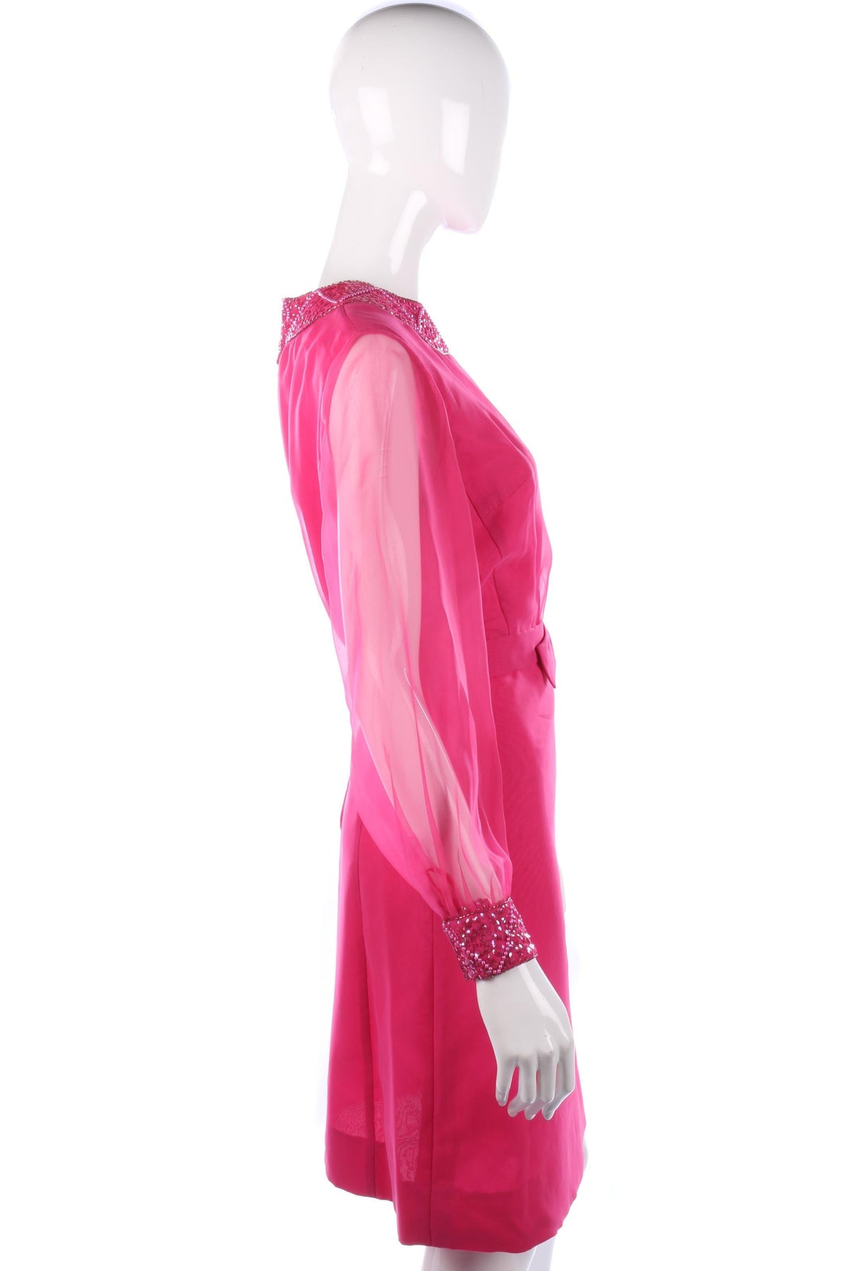 Vintage late 1960's pink dress size M - Ava & Iva