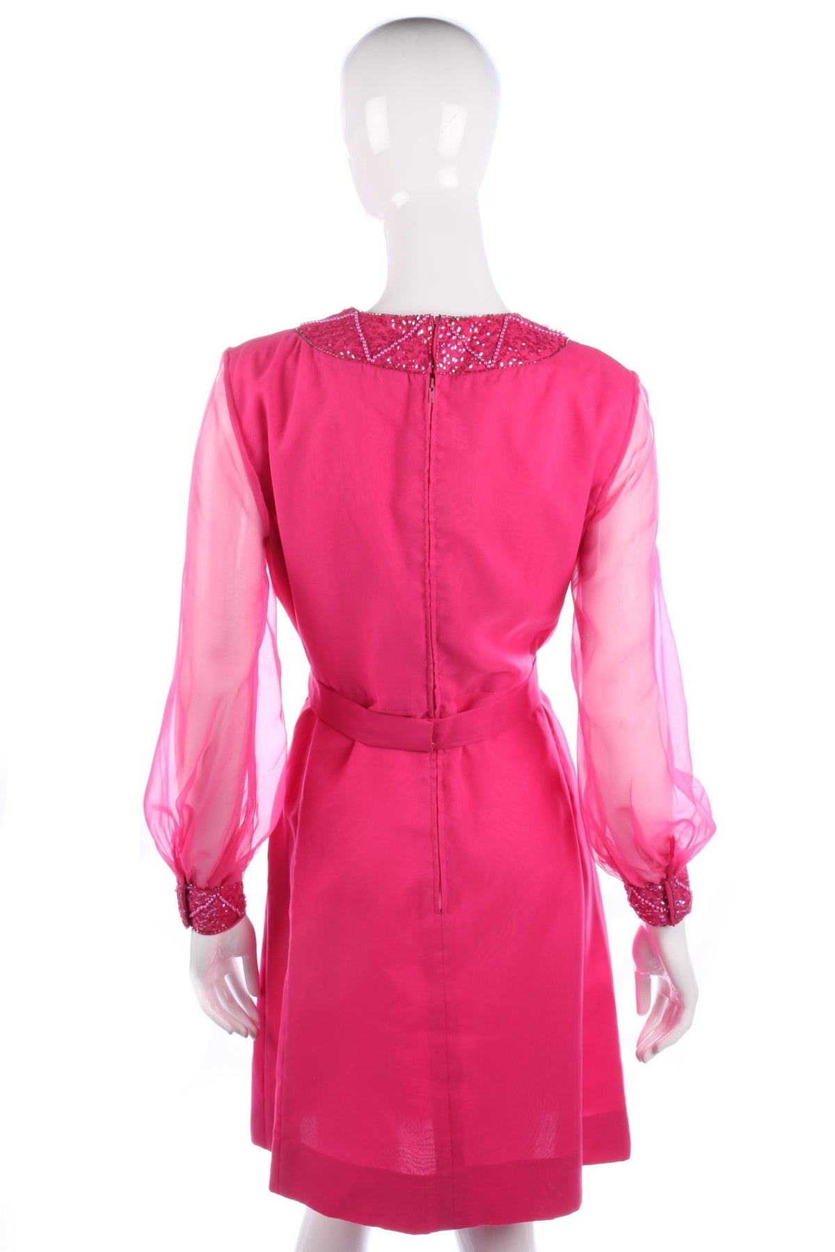Vintage late 1960's pink dress size M - Ava & Iva