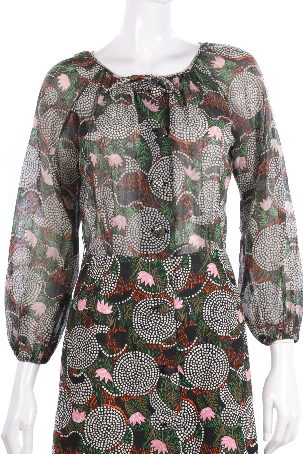 Montigo Bay Floral Print 1950s/60s Vintage Dress UK 10/12 - Ava & Iva