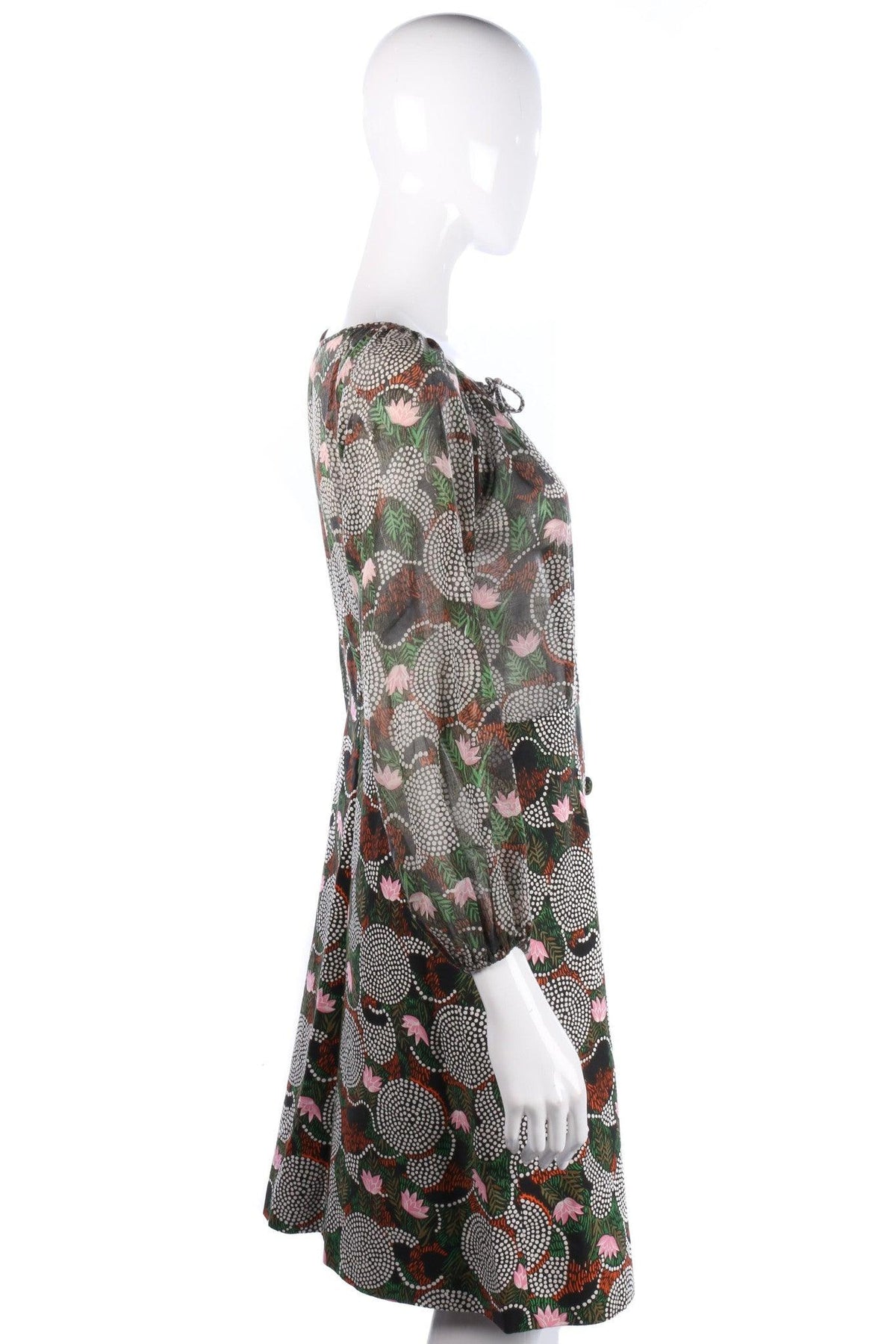 Montigo Bay Floral Print 1950s/60s Vintage Dress UK 10/12 - Ava & Iva