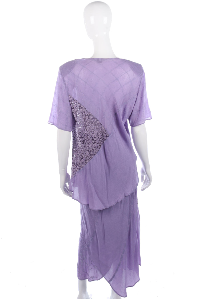 Pezzi Piazzi Italian purple skirt and top size M - Ava & Iva