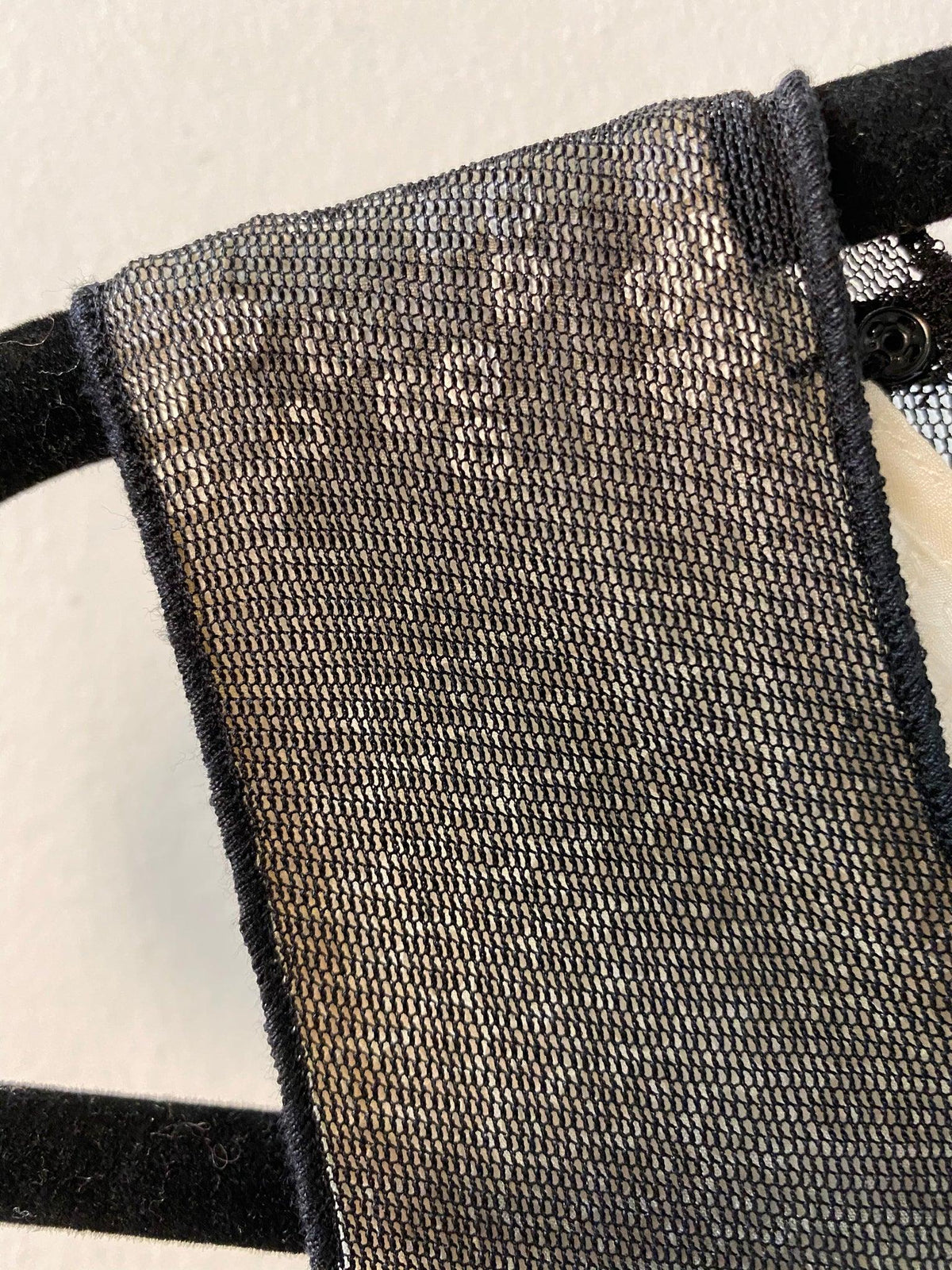 Calvin Klein Grey and Black Silk Sequin Top Size 44 - Ava & Iva