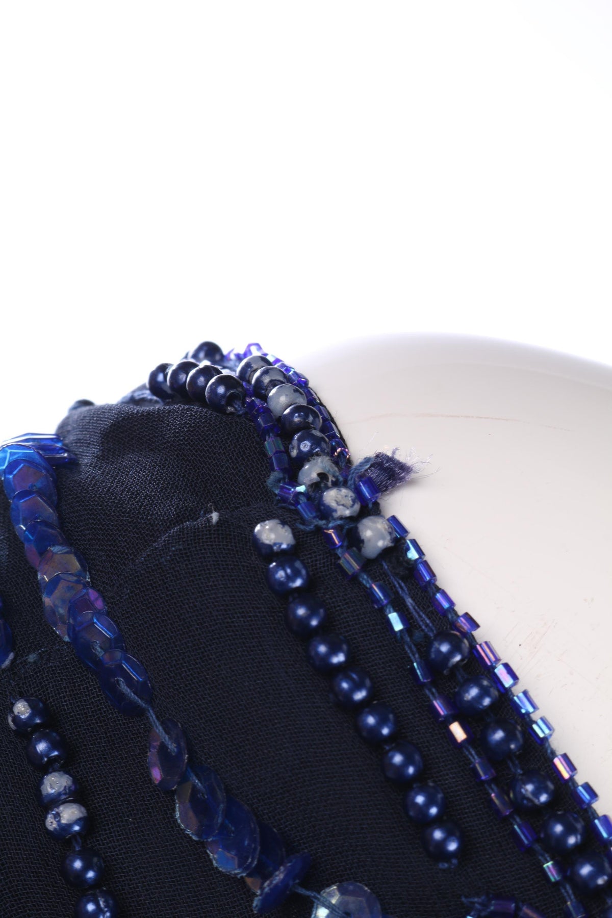 Lovely blue beaded and sequinned dress - Ava & Iva