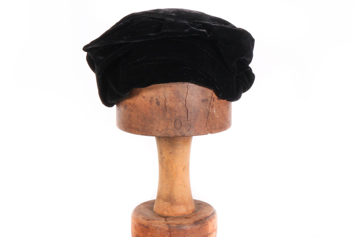 Kendal Milne black velvet hat