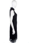 Black Lace Halter Neck Dress UK Size 10/12 - Ava & Iva