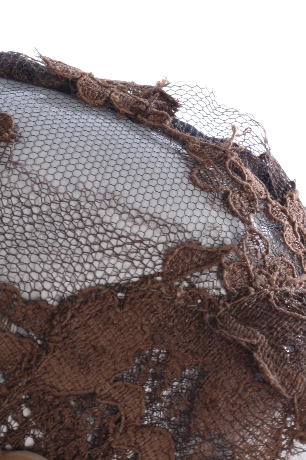 Beautiful 1950's brown lace dress size S - Ava & Iva