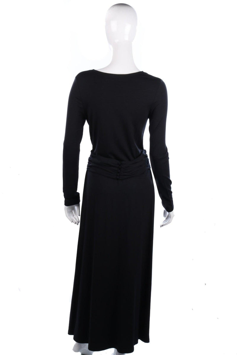 Gabi Lauton Long Black Dress With Belt UK12 - Ava & Iva