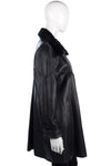 Noble Soft Leather Vintage Coat Black Size M - Ava & Iva