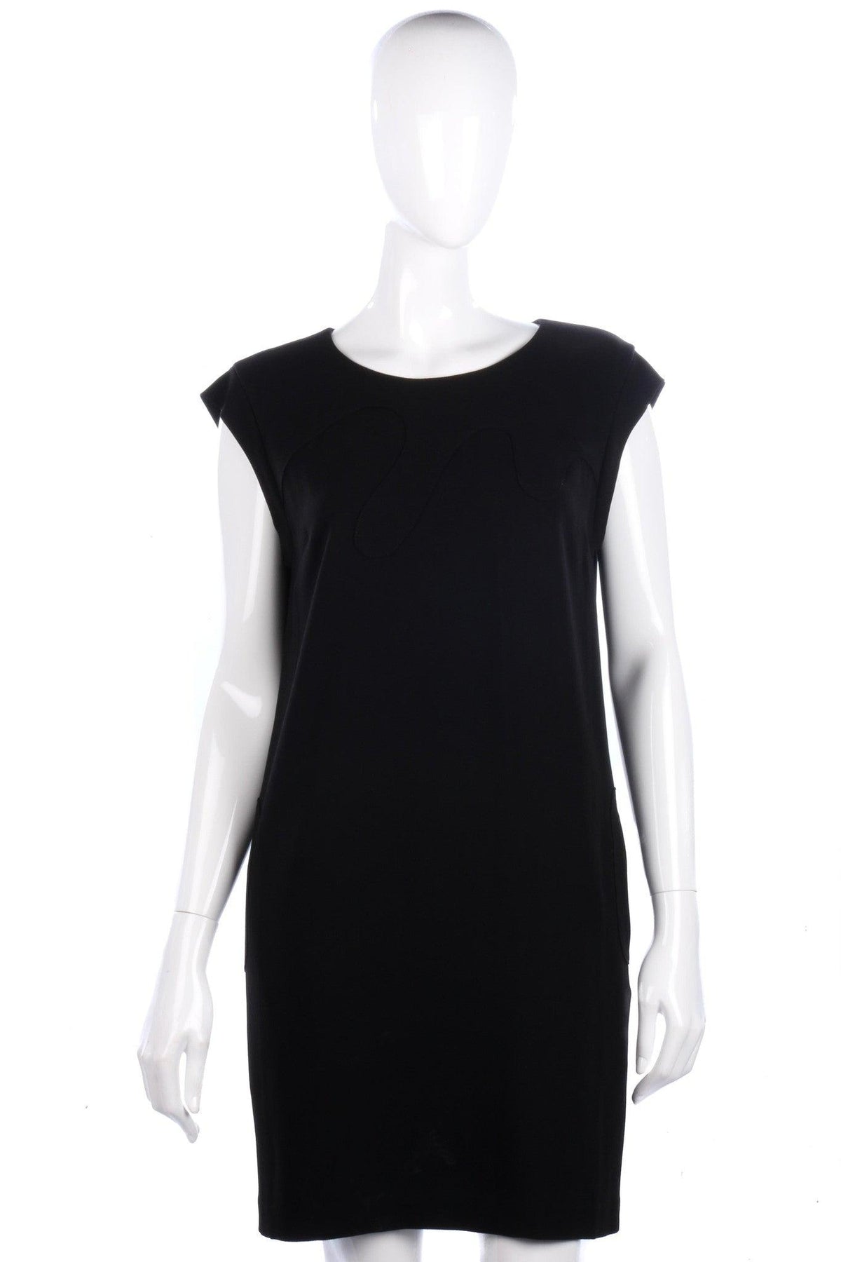 Whistles Stunning Black Dress with Swirl Detail Size 10 - Ava & Iva