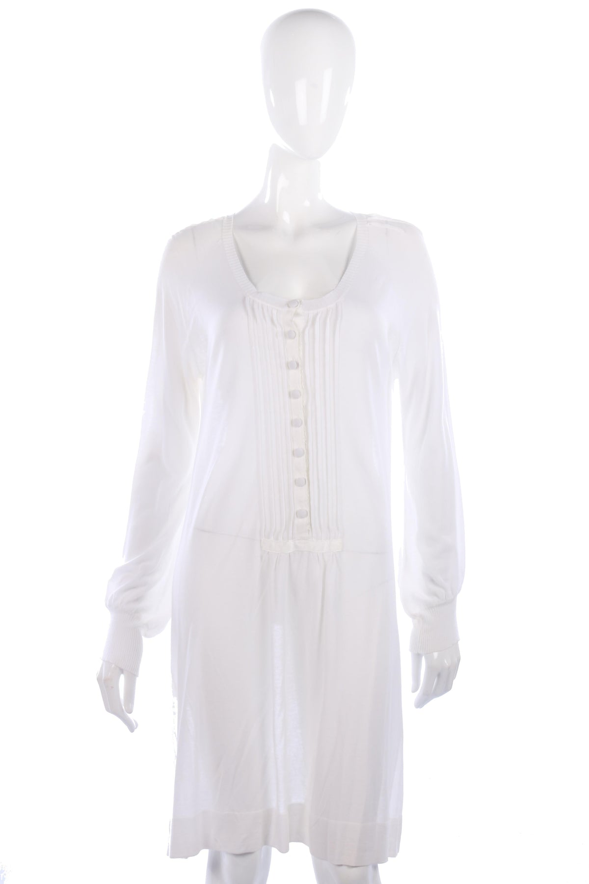Day Birger white cotton knitted tunic dress size M - Ava & Iva