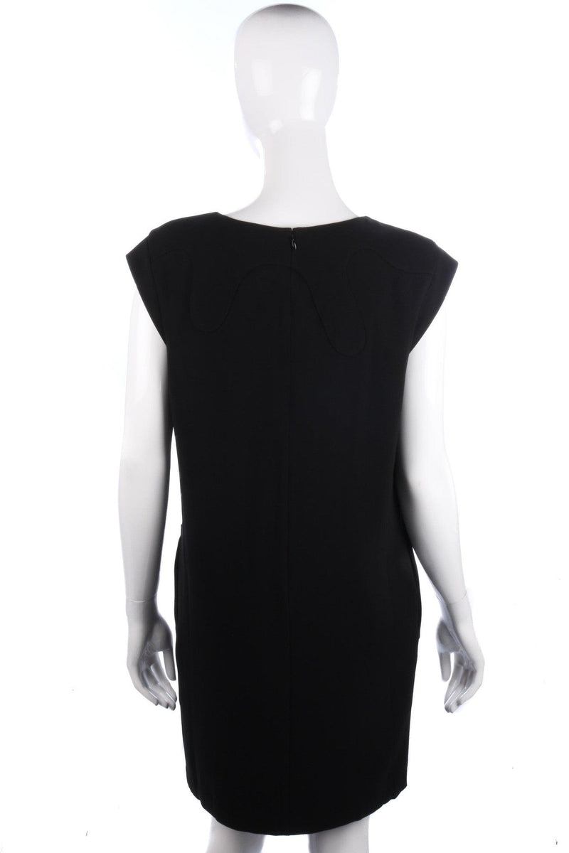 Whistles Stunning Black Dress with Swirl Detail Size 10 - Ava & Iva