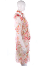 Silk Zapa dress, coat and scarf, size M - Ava & Iva