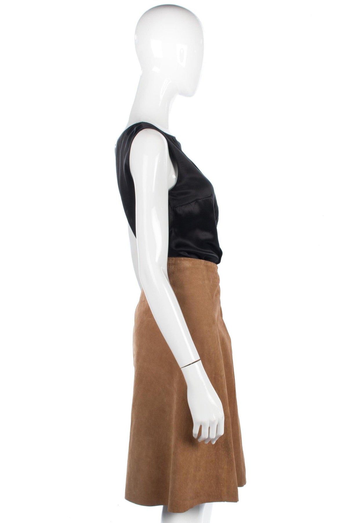JP Creation Vintage Brown Suede Skirt Size 10 - Ava & Iva
