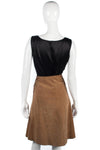 JP Creation Vintage Brown Suede Skirt Size 10 - Ava & Iva
