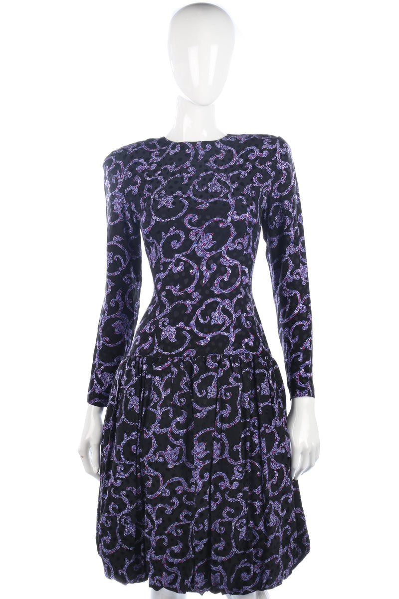 Fabulous vintage  Maggy London 1980's silk dress size S - Ava & Iva