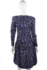 Fabulous vintage  Maggy London 1980's silk dress size S - Ava & Iva