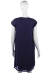 Nicola De Main Dress Purple with Beautiful Neck Detail Size 14 - Ava & Iva