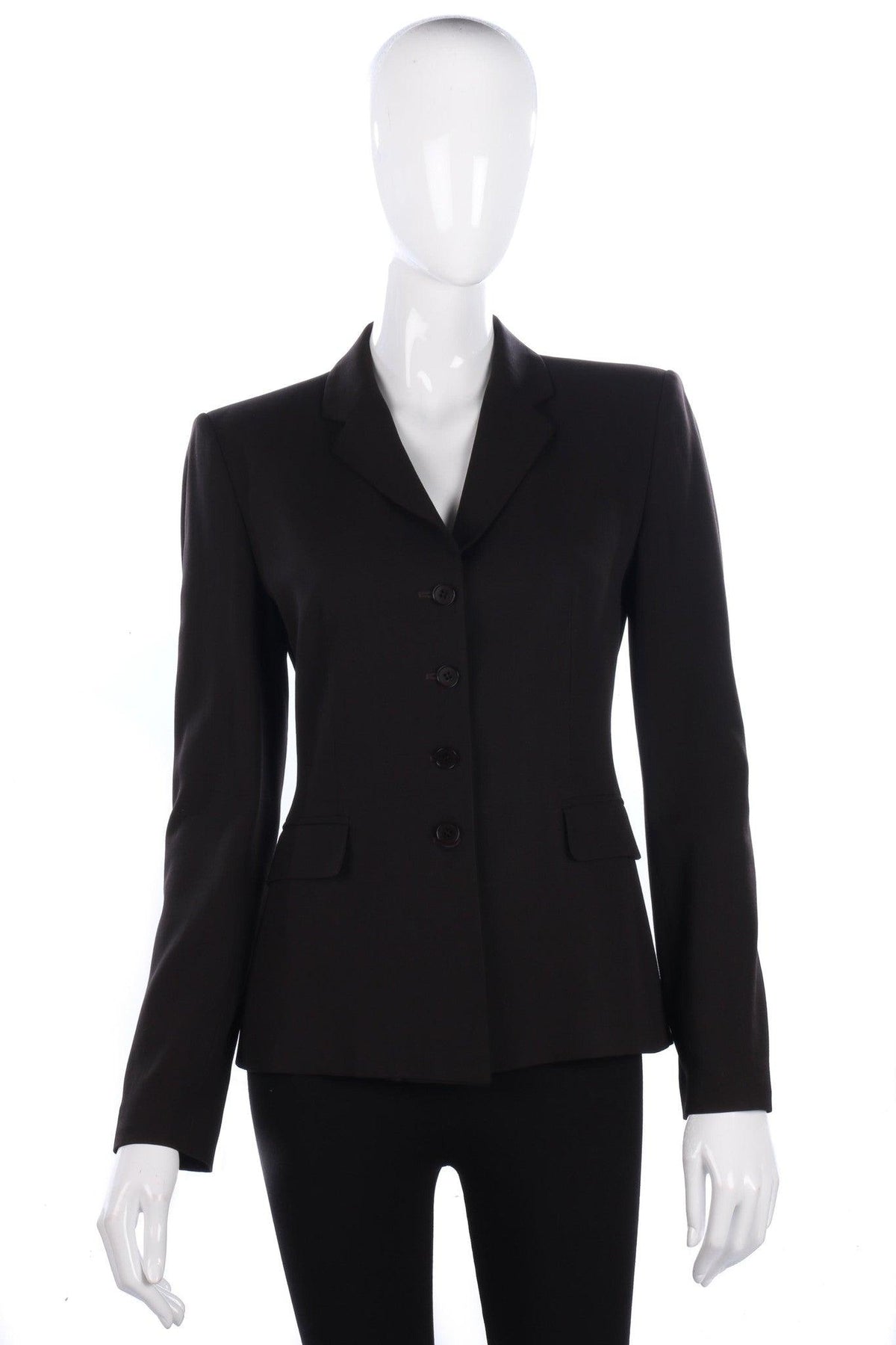 Emporio Armani Jacket Dark Brown IT42 UK10 - Ava & Iva