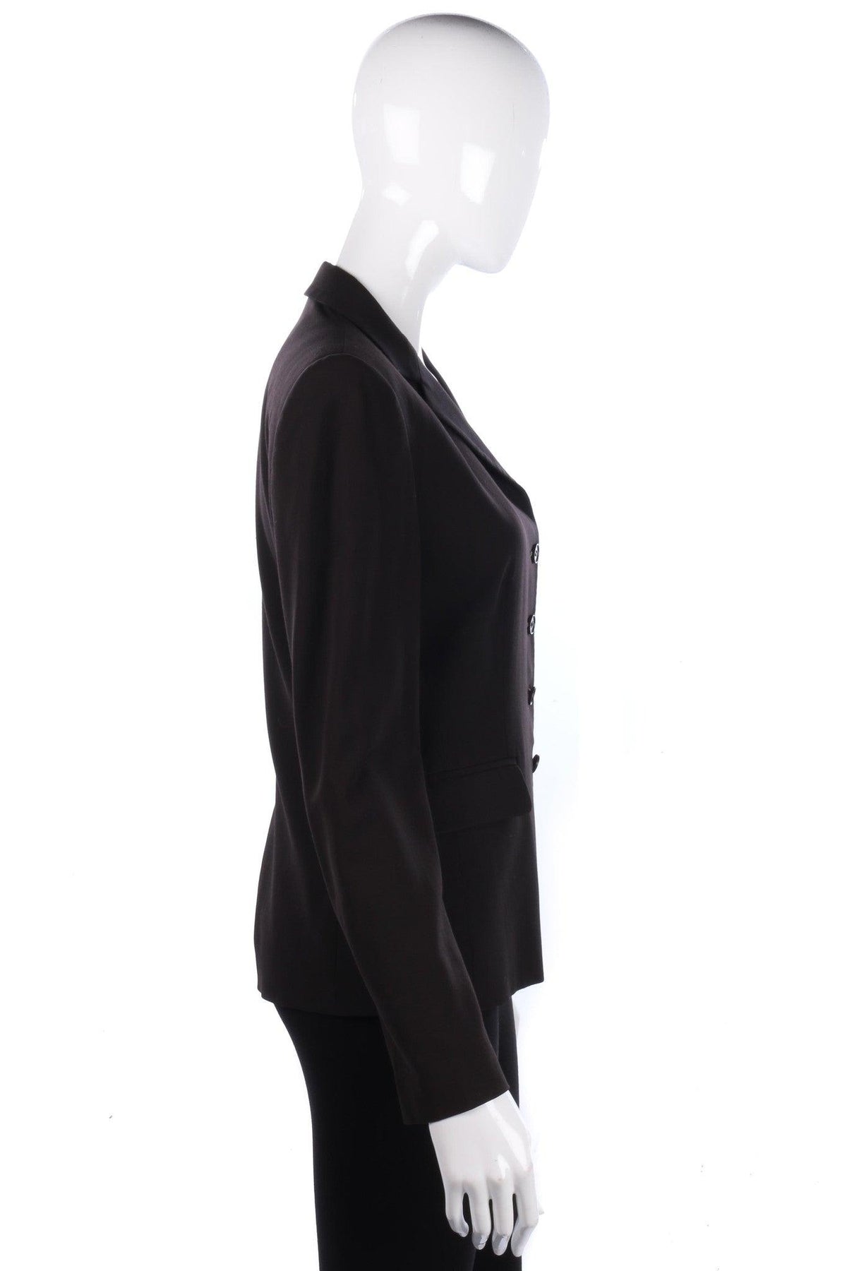 Emporio Armani Jacket Dark Brown IT42 UK10 - Ava & Iva