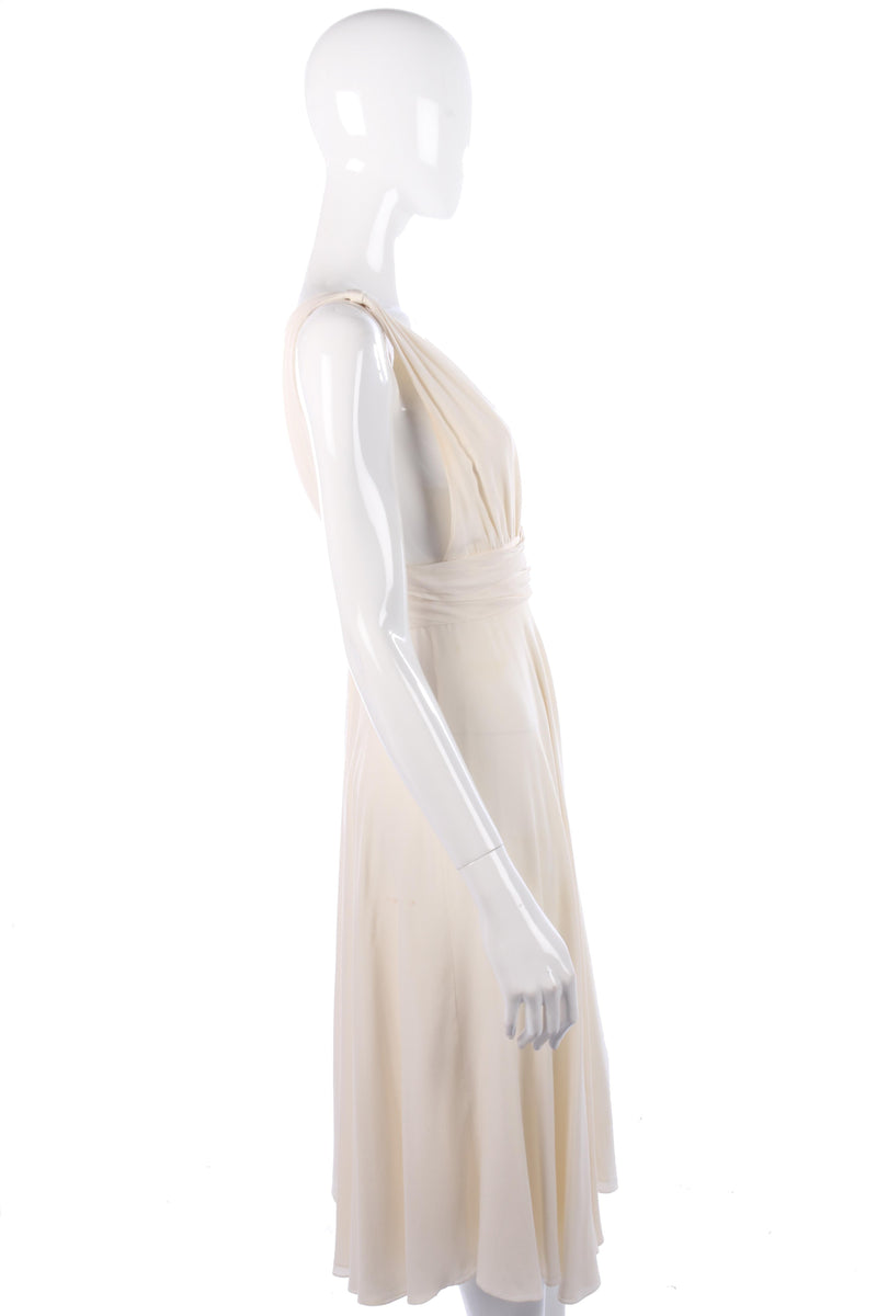 Fabulous vintage Marion Roach cream silk dress size S - Ava & Iva