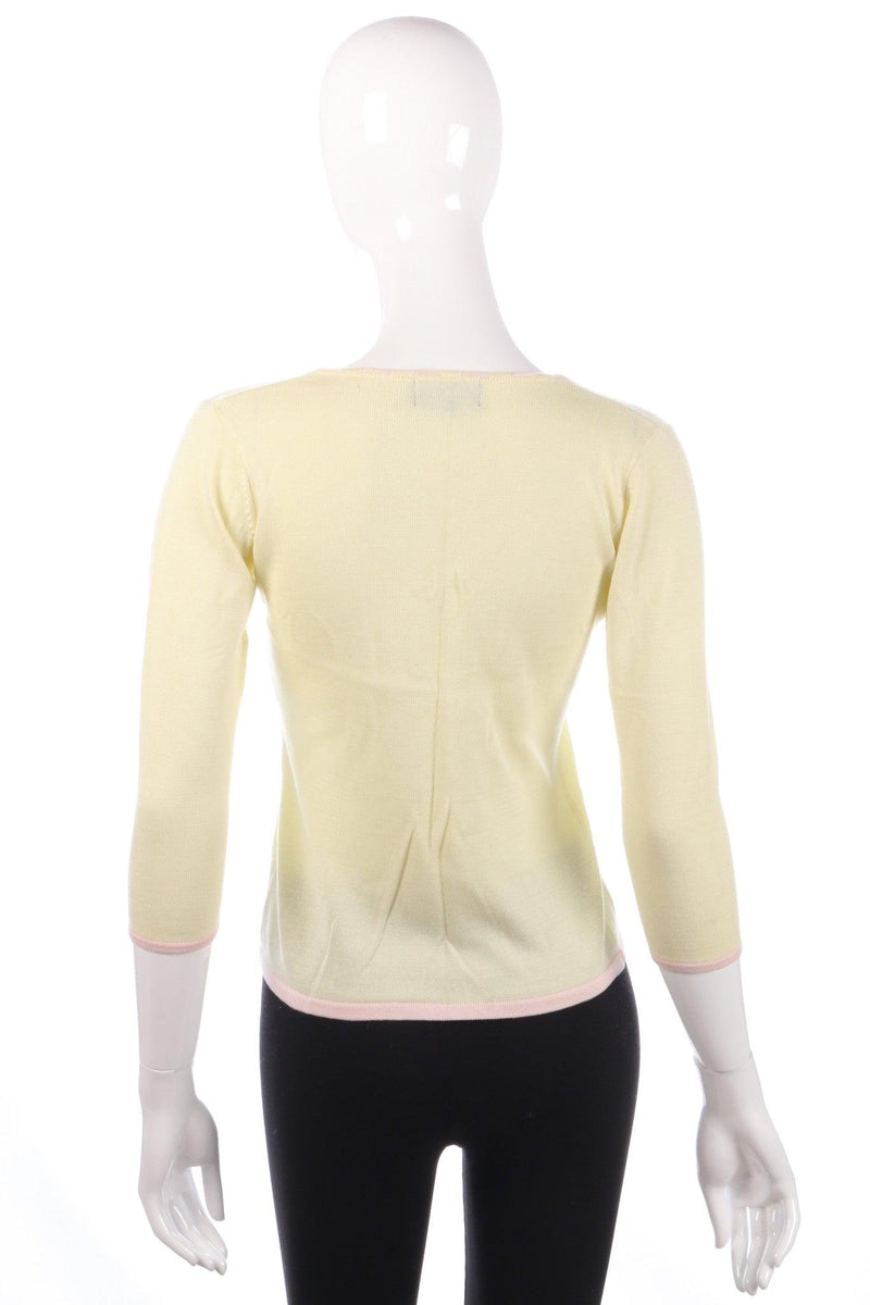 Paul Costello Dressage yellow top size 8/10 back