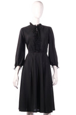 Leygil vintage 1970's dress black size M