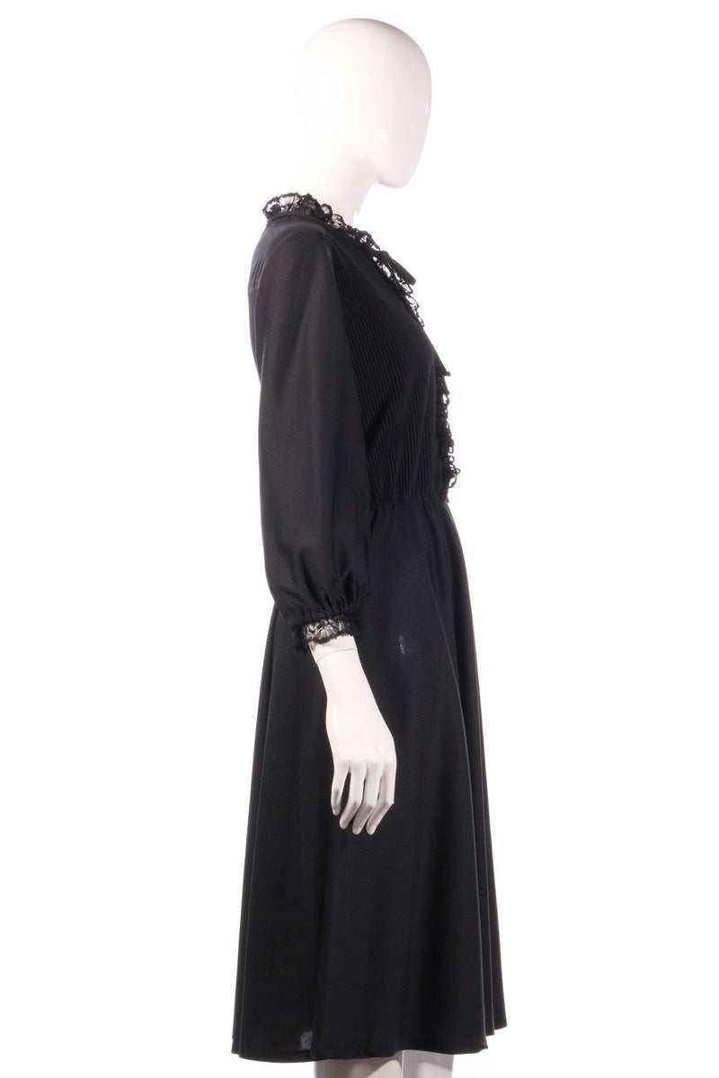 Leygil vintage 1970's dress black size M side