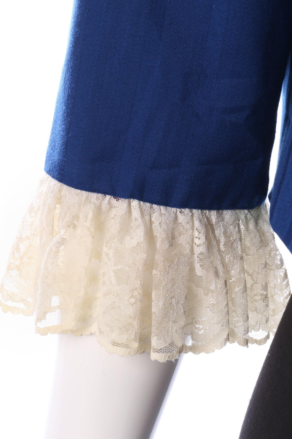 Harold K California by Hal Krasell Blue Jacket with Lace UK 8/10 - Ava & Iva