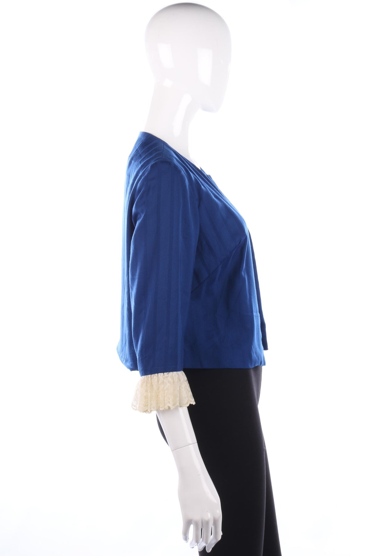 Harold K California by Hal Krasell Blue Jacket with Lace UK 8/10 - Ava & Iva