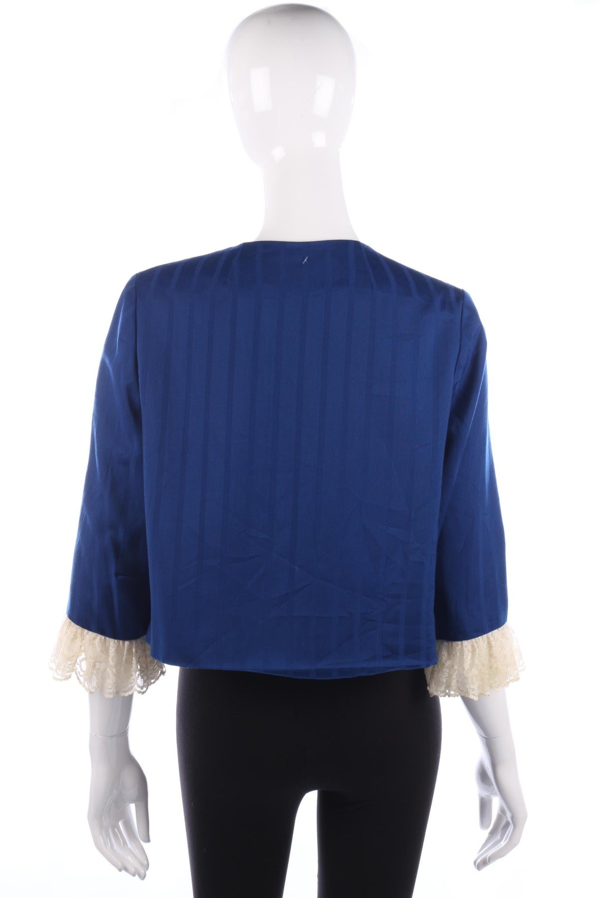 Harold K California by Hal Krasell Blue Jacket with Lace UK 8/10 - Ava & Iva