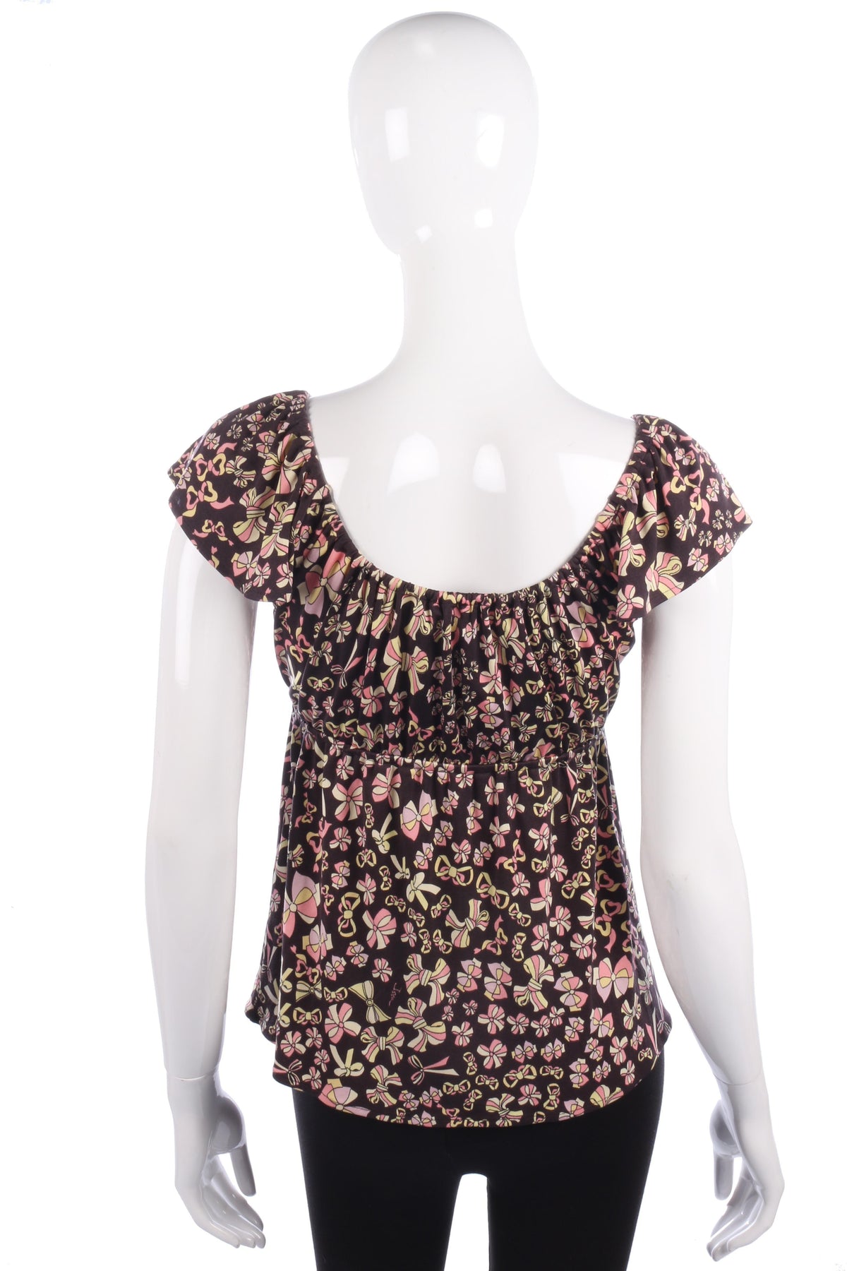 Issa bow print top size S - Ava & Iva