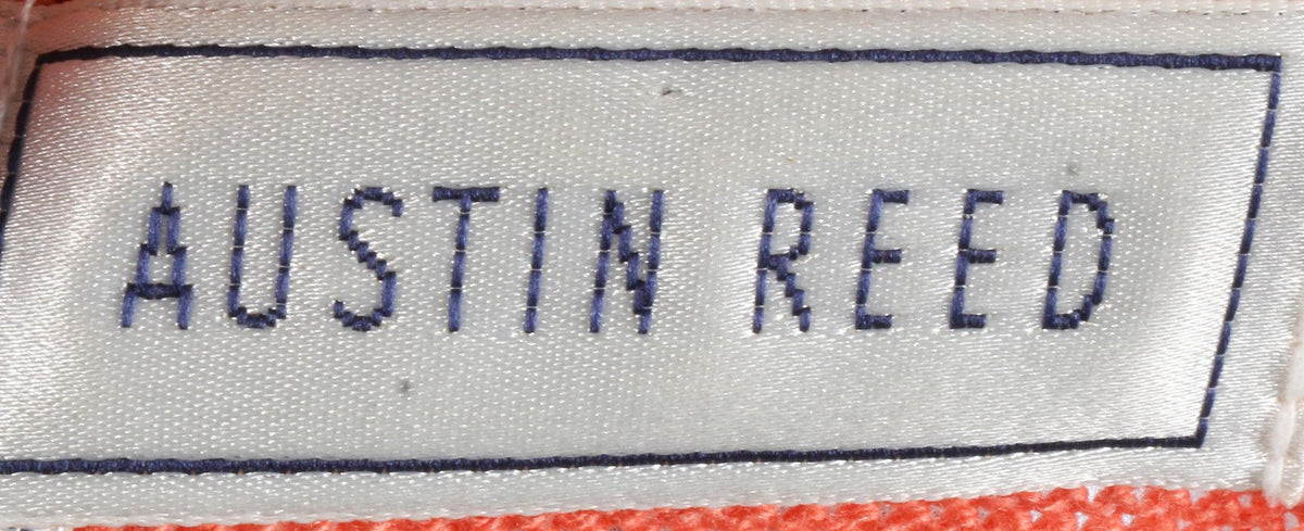 Austin Reed Orange Silk and Cashmere Mix Short Sleeve Top Size M - Ava & Iva