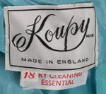 Koupy 1960's vintage dress with floral lace skirt size L - Ava & Iva