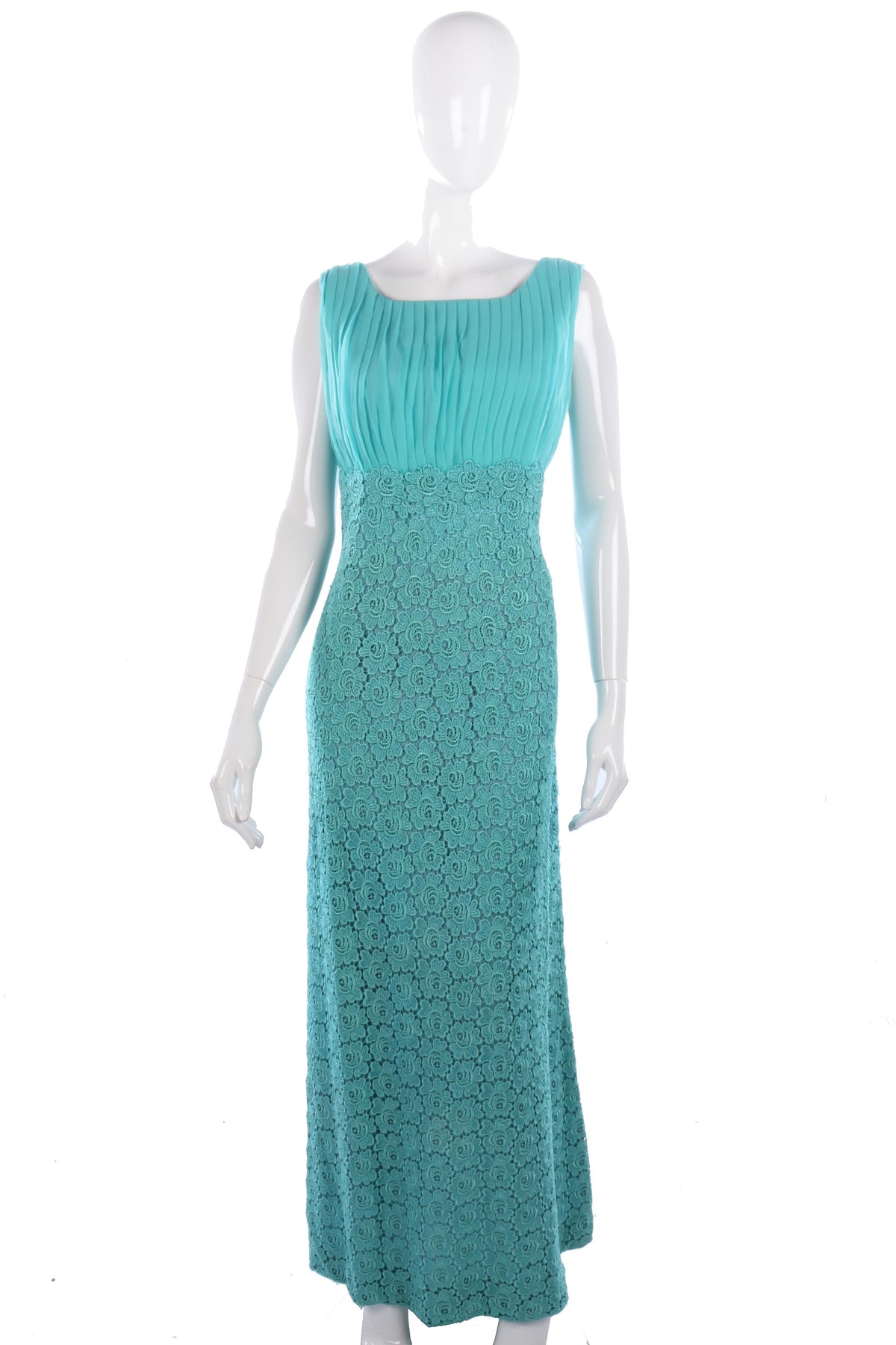 Koupy 1960's vintage dress with floral lace skirt size L - Ava & Iva