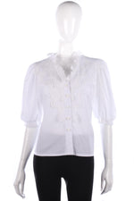 Hargo white vintage blouse size M - Ava & Iva