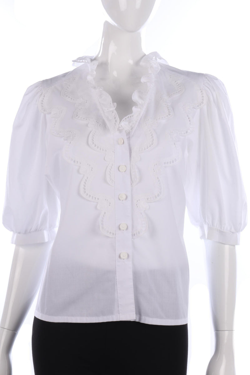 Hargo white vintage blouse size M - Ava & Iva