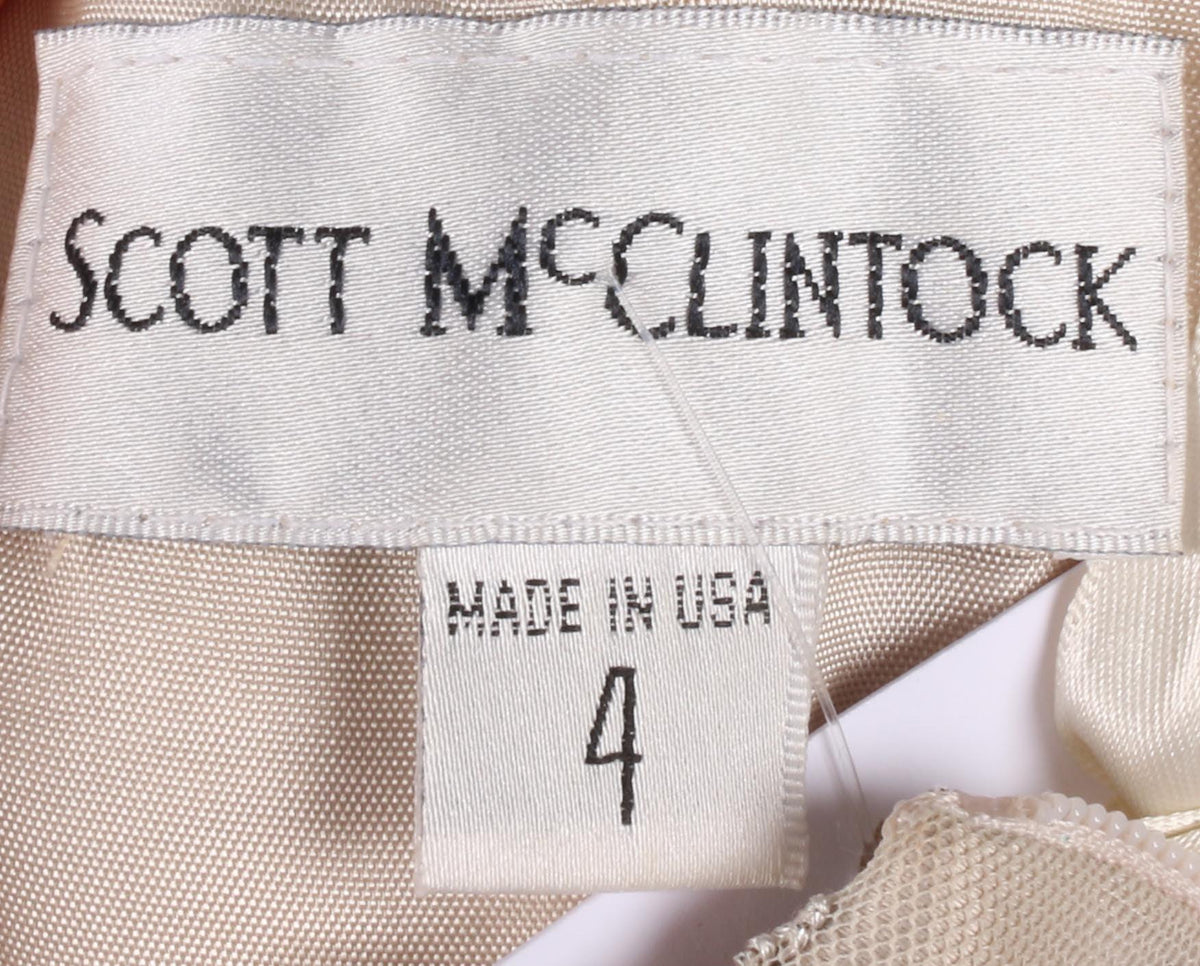 Scott McClintock cream  ball gown size 10 - Ava & Iva