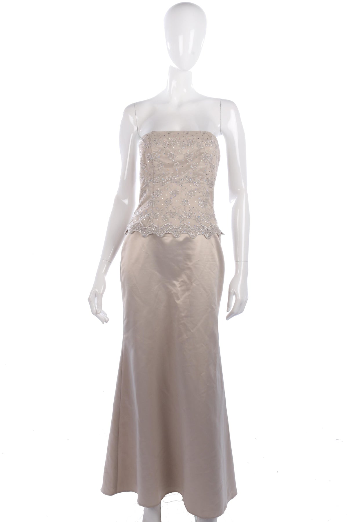 Scott McClintock cream  ball gown size 10 - Ava & Iva