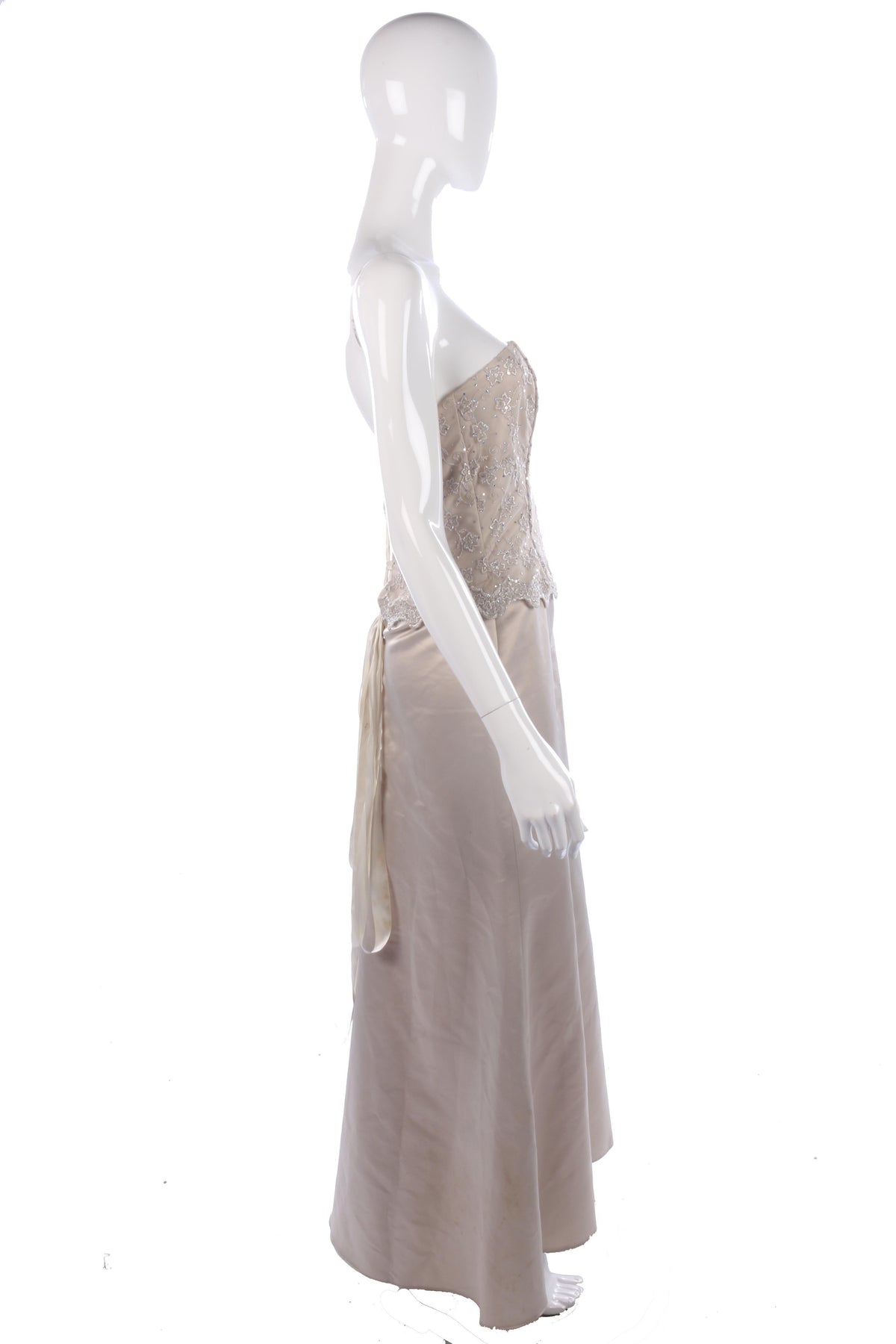 Scott McClintock cream  ball gown size 10 - Ava & Iva