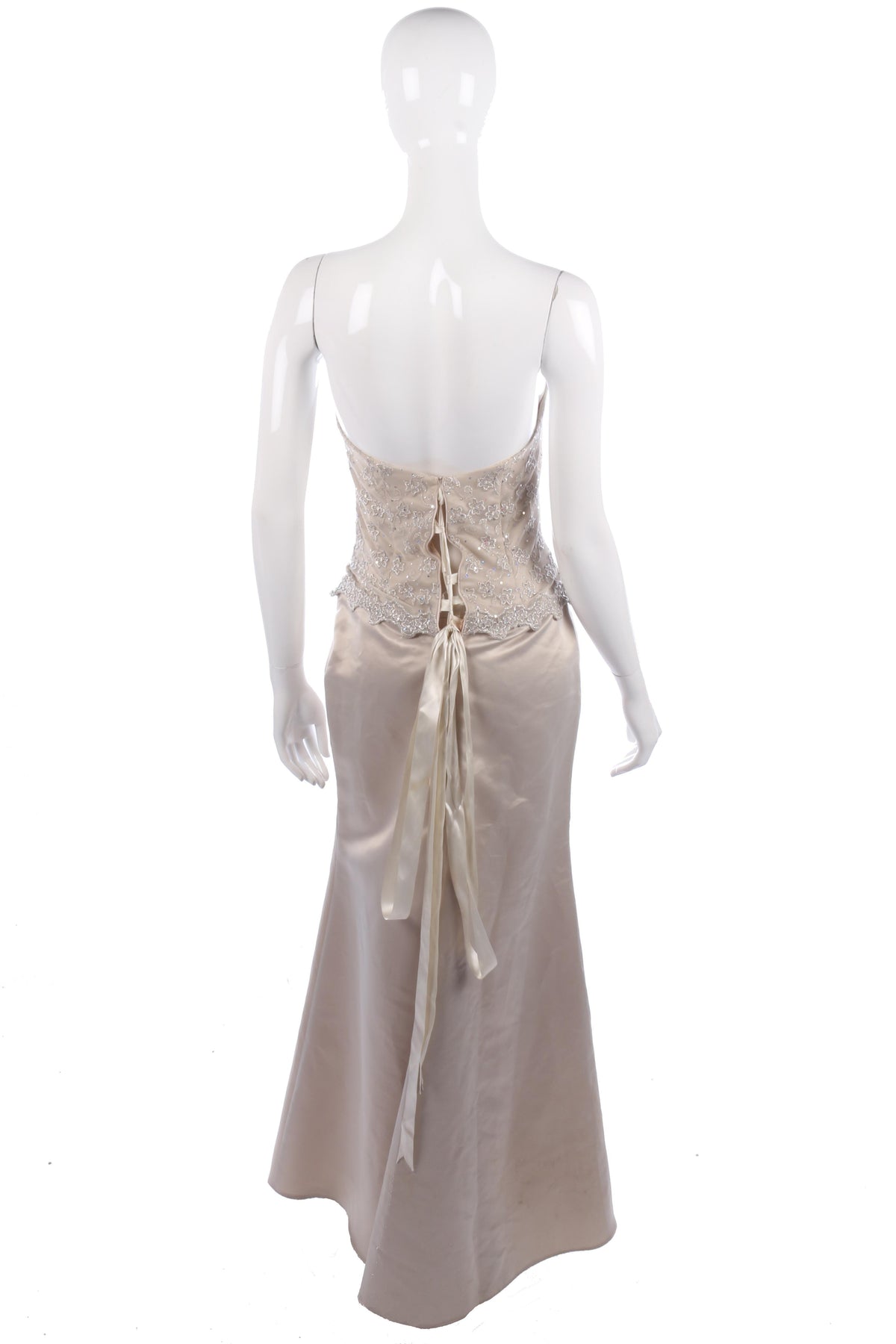 Scott McClintock cream  ball gown size 10 - Ava & Iva